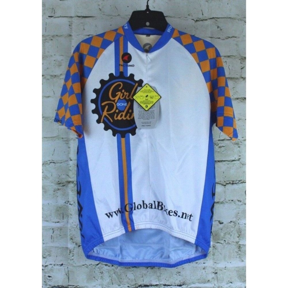 Pactimo Girls Gone Riding Cycling Race Jersey Size XS Road Bike Half Zip